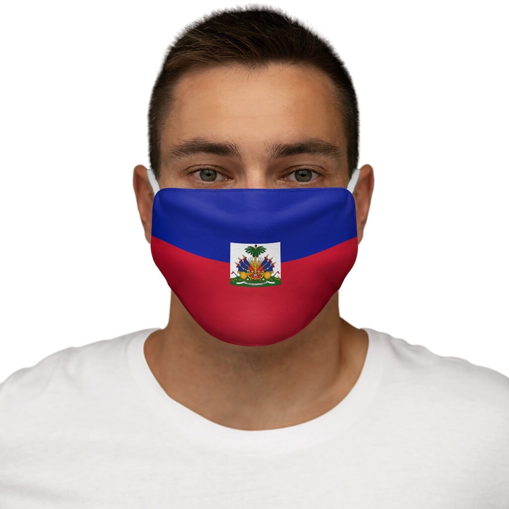 Unisex Haitian Flag Face Mask Breathable & Flexible Flag of - Etsy UK