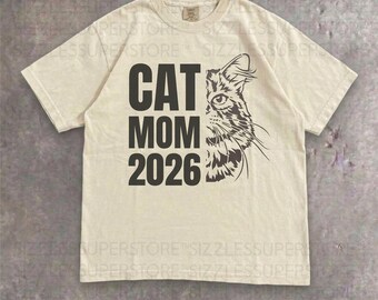 Custom Cat Mom T-Shirt And Customizable Cat Face Mother Sweatshirt #00001