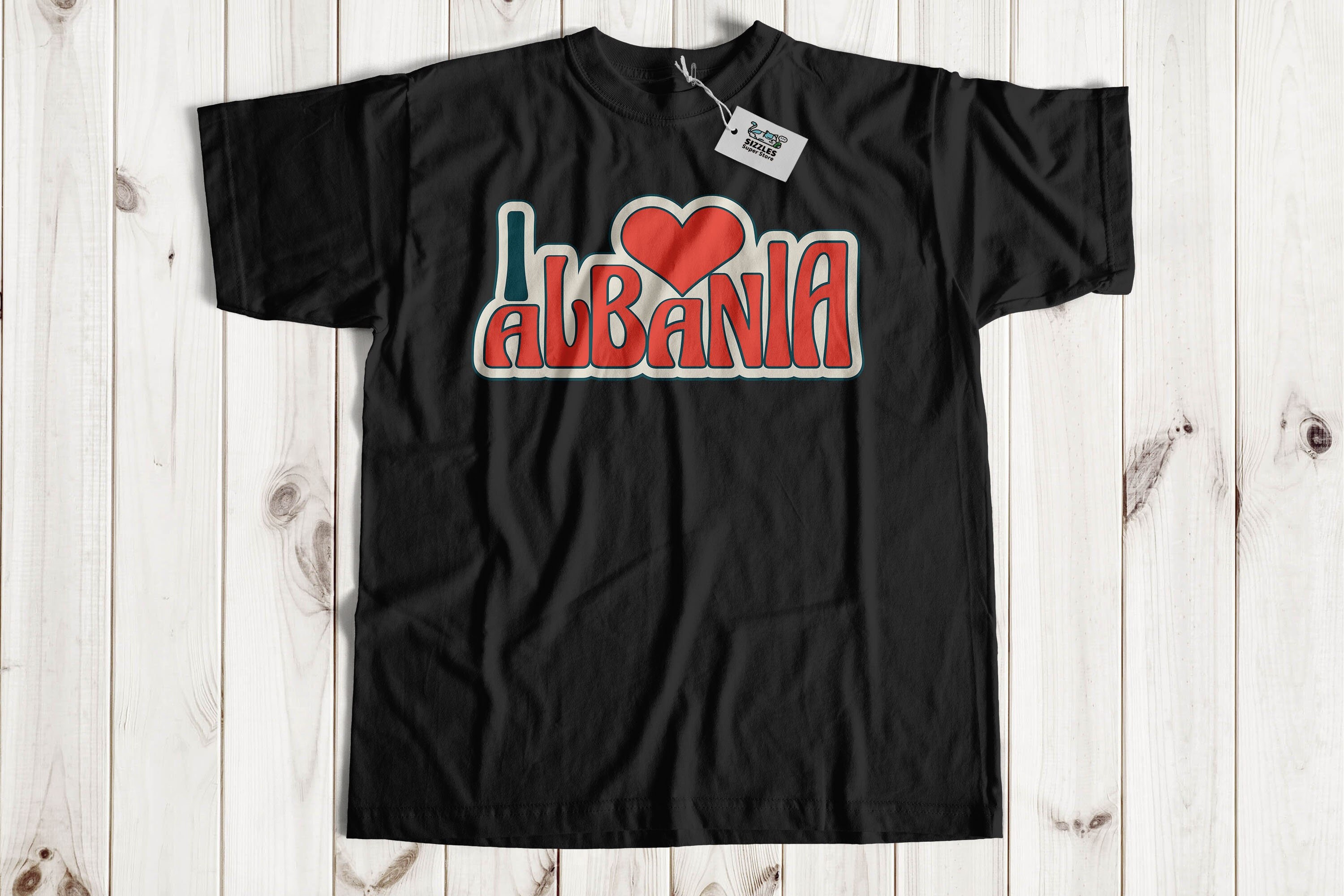 I Love Albania T-Shirt & Albanian Gifts