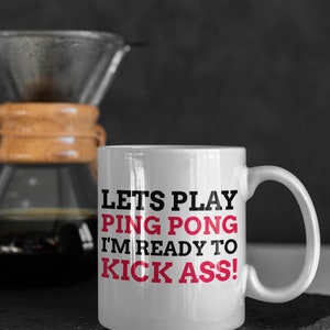 Funny Ping Pong Mug 11oz 330ml Table Tennis Gift Ideas