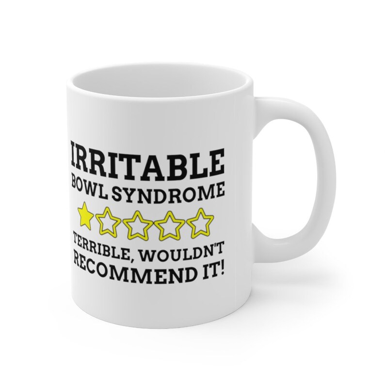 Funny Irritable Bowl Syndrome Mug 11oz 330ml IBS Gift Ideas Bowel Mugs image 10