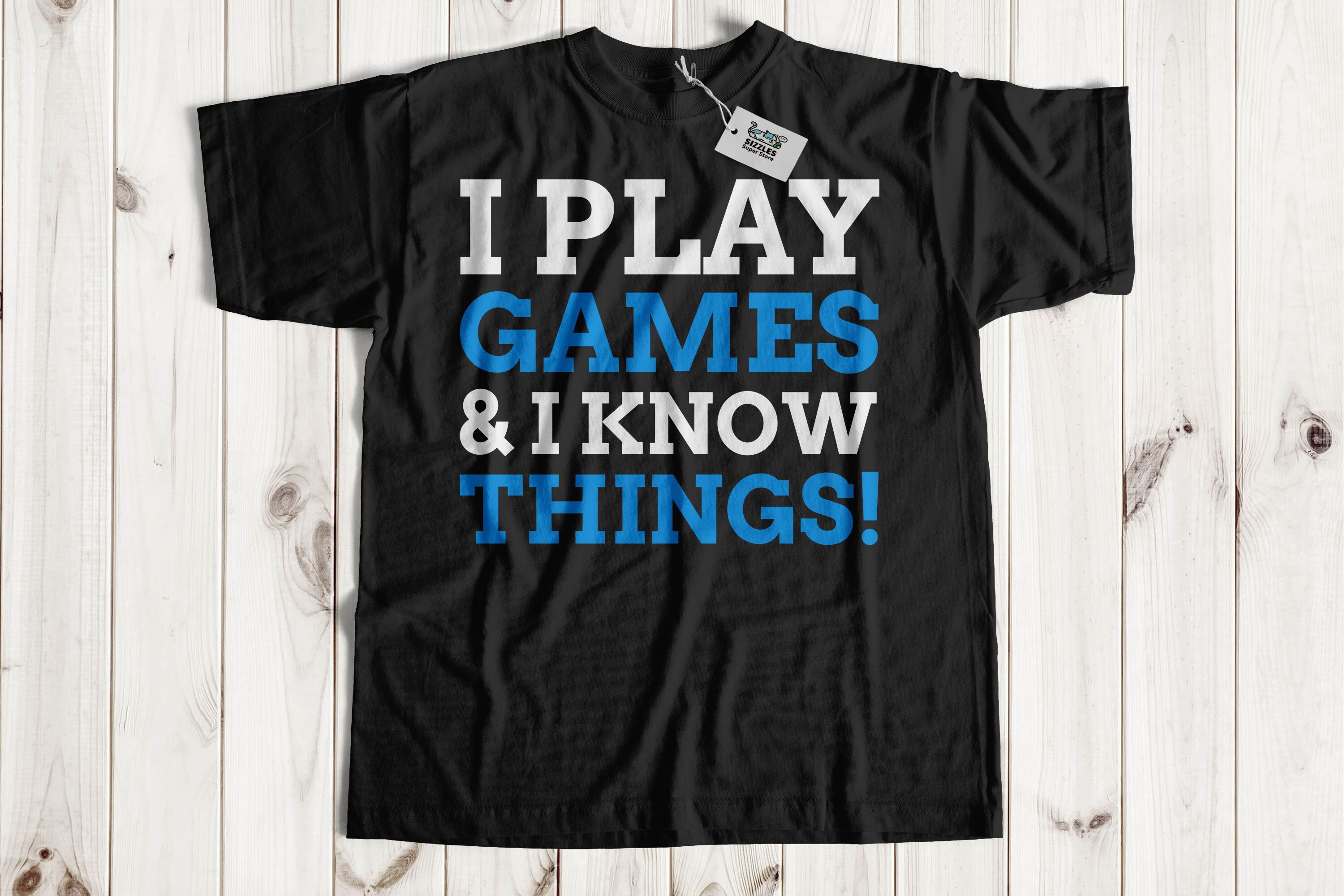 I Play Games And I Know Things! Unisex Funny Gaming T-Shirt | Gamer Gift, Gaming Birthday Shirt For Son, Husband & Dad | Game Controller Tee