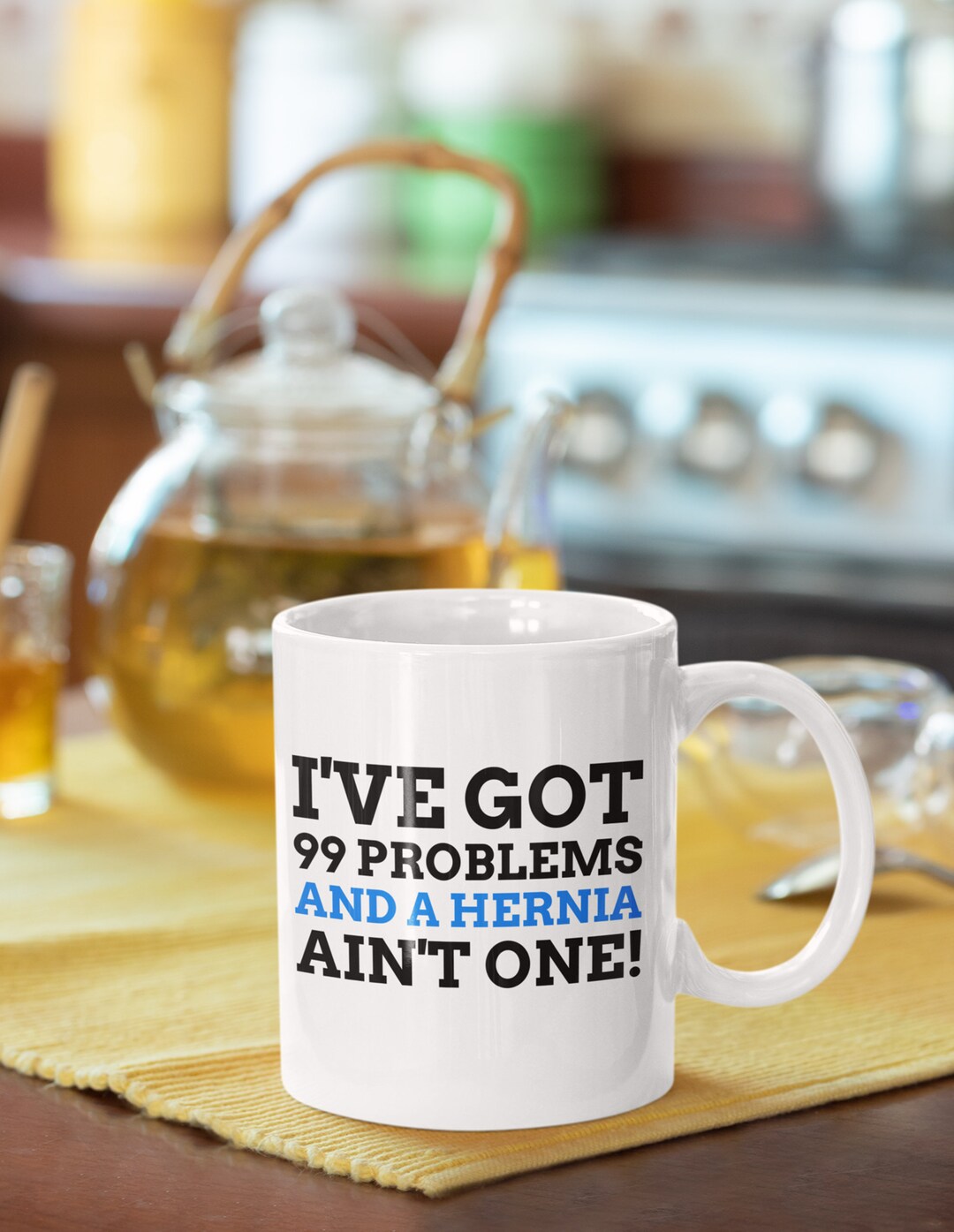 Funny Hernia Mug 11oz 330ml Hernia Surgery Recovery Get Well Soon Gifts