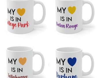 My Heart is in... College Ceramic Mug | College Cup | College Gift