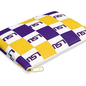 Checkerboard Style College Accessory Pouch