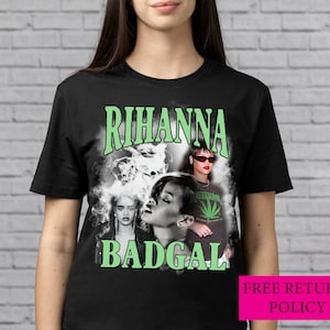 Rihanna shirt , Rihanna tee , Rihanna - Badgal T-shirt , Rihanna Vintage 90&#39;s Hip Hop Rap Tour shirt, bad girl riri, rihanna shirt