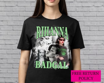 Rihanna shirt , Rihanna tee , Rihanna - Badgal T-shirt , Rihanna Vintage 90's Hip Hop Rap Tour shirt, bad girl riri, rihanna shirt