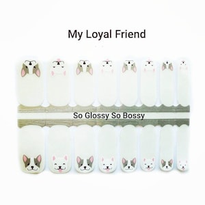 My Loyal Friend (Transparent) 100% Nail Polish Wraps, Nail Strips, Nail Stickers, Nail Decals, Pack of 16 Nails Strips