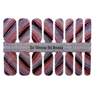Just Shine 100% Nail Polish Wraps, Nail Strips, Nail Stickers, Nail Decals, Pack of 16 Nails Strips