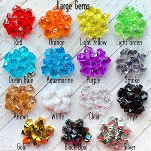 Large Plastic Gems for Gaming/Life Counters/Tokens/Crystals/Stones/Crafting Supply
