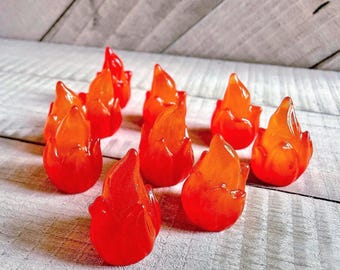 Miniature Resin Fire/Mini Flames/Mini Campfire/Tabletop/RPG/Fairy Garden