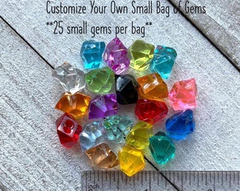 Custom Color Gemstone Mix: Gaming Counters, Craft Stones, Small or Large