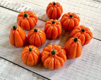 Miniature Resin Pumpkins/Tabletop Game Decor/Fairy Garden/Fall Harvest Minis