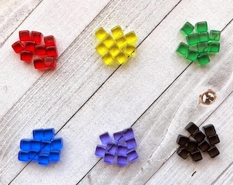 Acrylic Cubes (QTY 10) for Gaming /Life Counters/Tokens/Crafting Supply