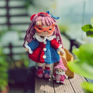 Virkad clowndockamönster: MABLE, engelsk PDF (27 cm)