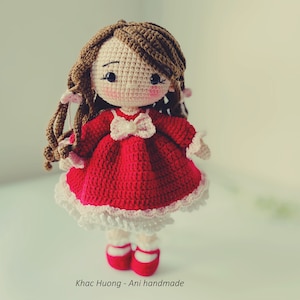 Crochet Candy Doll Pattern, Valentine Amigurumi (PDF Pattern)