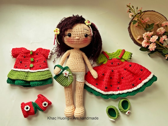 Amigurumi Pattern Doll Crochet for Mia Doll PDF Pattern 