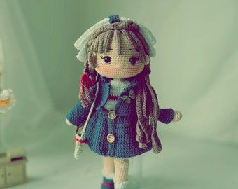 Emma Crochet Doll Pattern, Amigurumi (PDF Pattern)