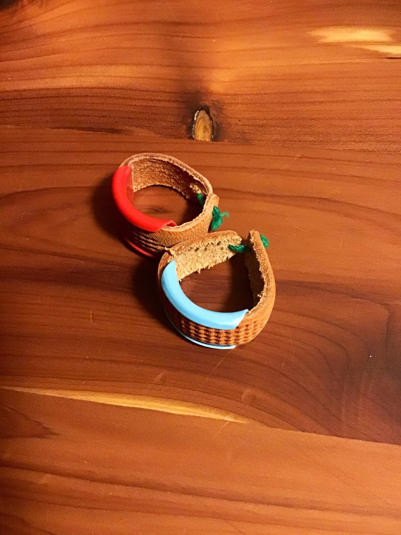 Vintage Leather Thimble sewing rings | Etsy