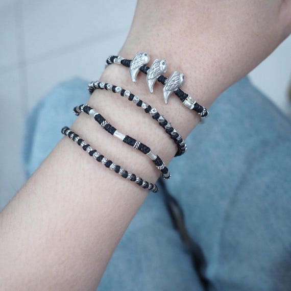 タイのカレン族の山岳民族シルバーブレスレット - Etsy 日本