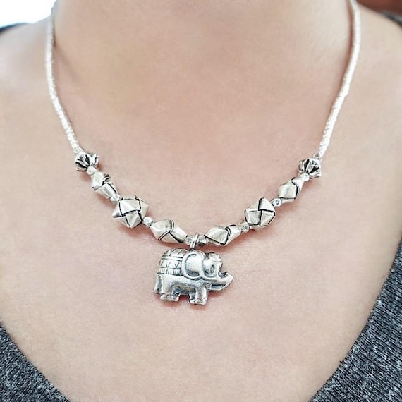 ○カレン族・カレンシルバー・水晶○象・エレファント○特大