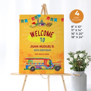 Filipino Event Welcome Sign, Filipino Fiesta, Filipino Buffet Sign, Bahay Kubo, Jeepney, Philippine Independence Day Custom Sign