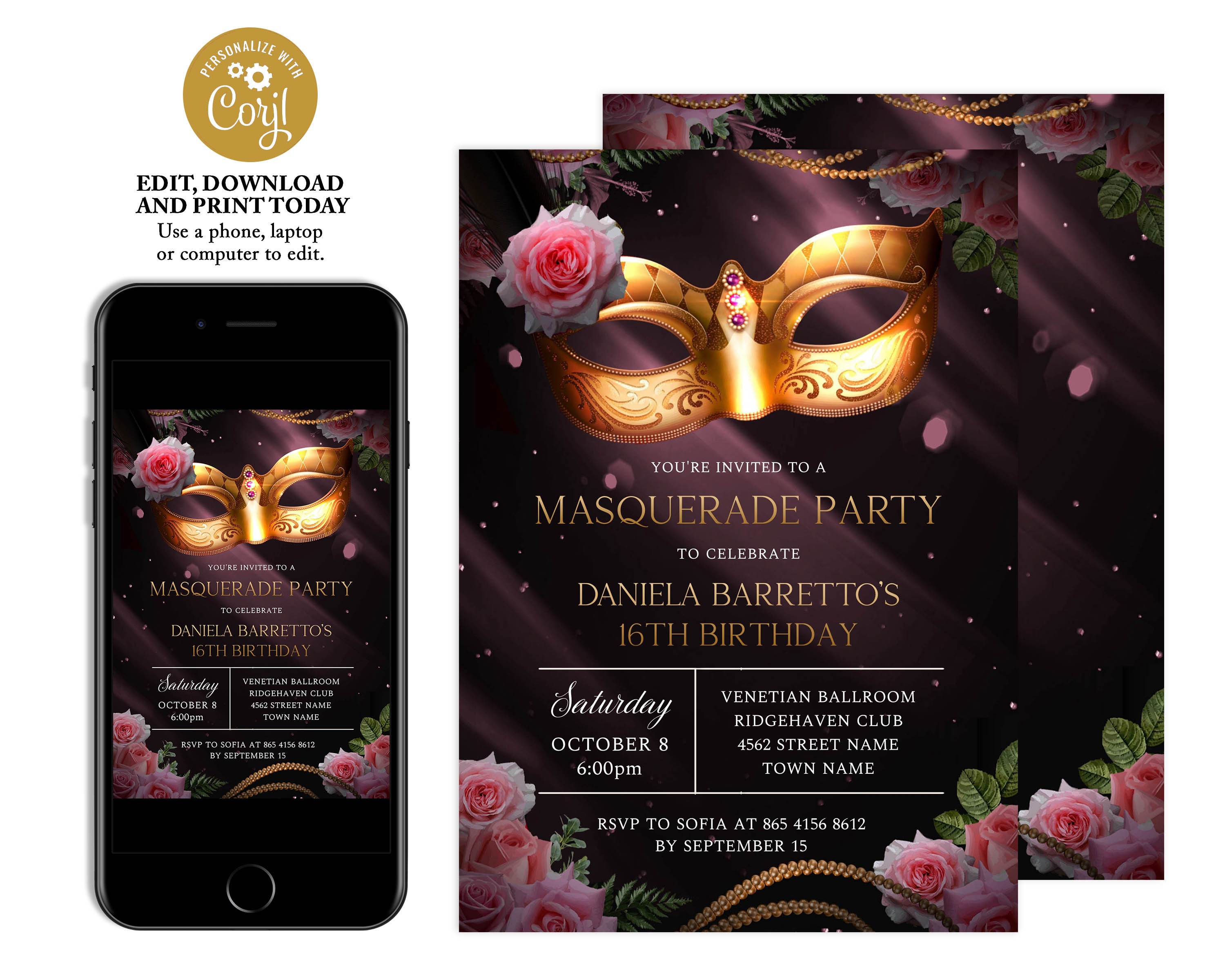 ペルソナ5☆Masquerade Party  Invitation Board P5A Masquerade Party Invitation board : r/Persona5