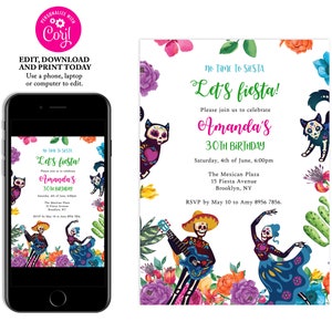 Day of the Dead Party, Dia De Los Muertos, Sugar Skull Party, Dia de los Muertos Party, Skull Halloween Invitation, Mexican Fiesta Invite