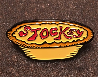 Stocksy enamel design pin