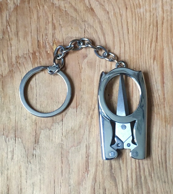 Folding Scissors With Key Chain