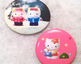 Hello Kitty 1 Inch Pin Back Buttons >>FREE SHIPPING<< Hello Kitty 1 Inch Pin Back Buttons >>FREE SHIPPING<<