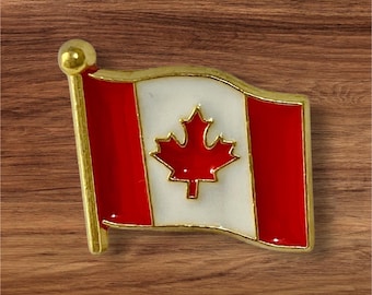 Canada flag  - vintage enamel pin