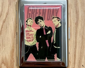 Green Day - cigarettes / cards / personal items pocket stainless case.
