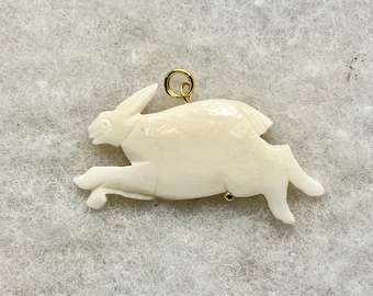 Hare and bone necklace deals