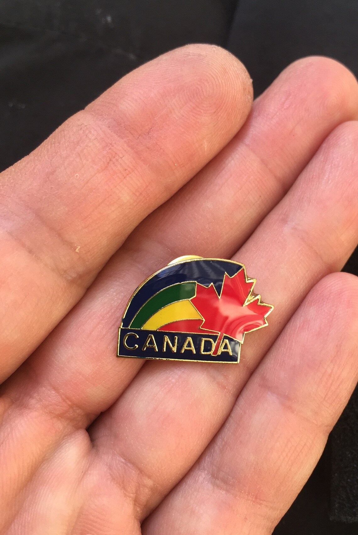 Rainbow PRIDE Canada lapel pin Etsy