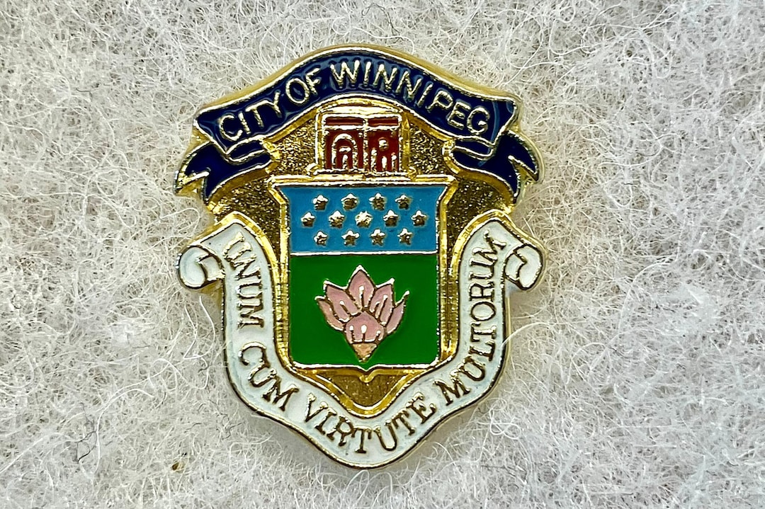 City of Winnipeg Vintage Enamel Pin. Etsy