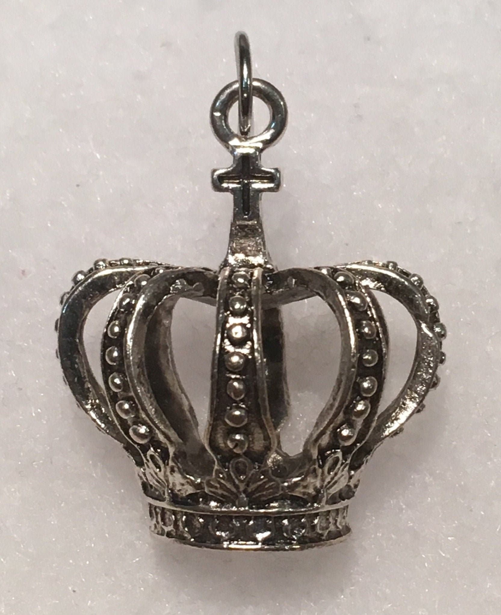 [Hei] (silver925) crown pendant necklace ネックレス Silver Crown Necklace, Sterling Silver Crown Pendant, Tiara