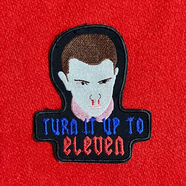 Turn it up to eleven - vintage iron / sew on patch.