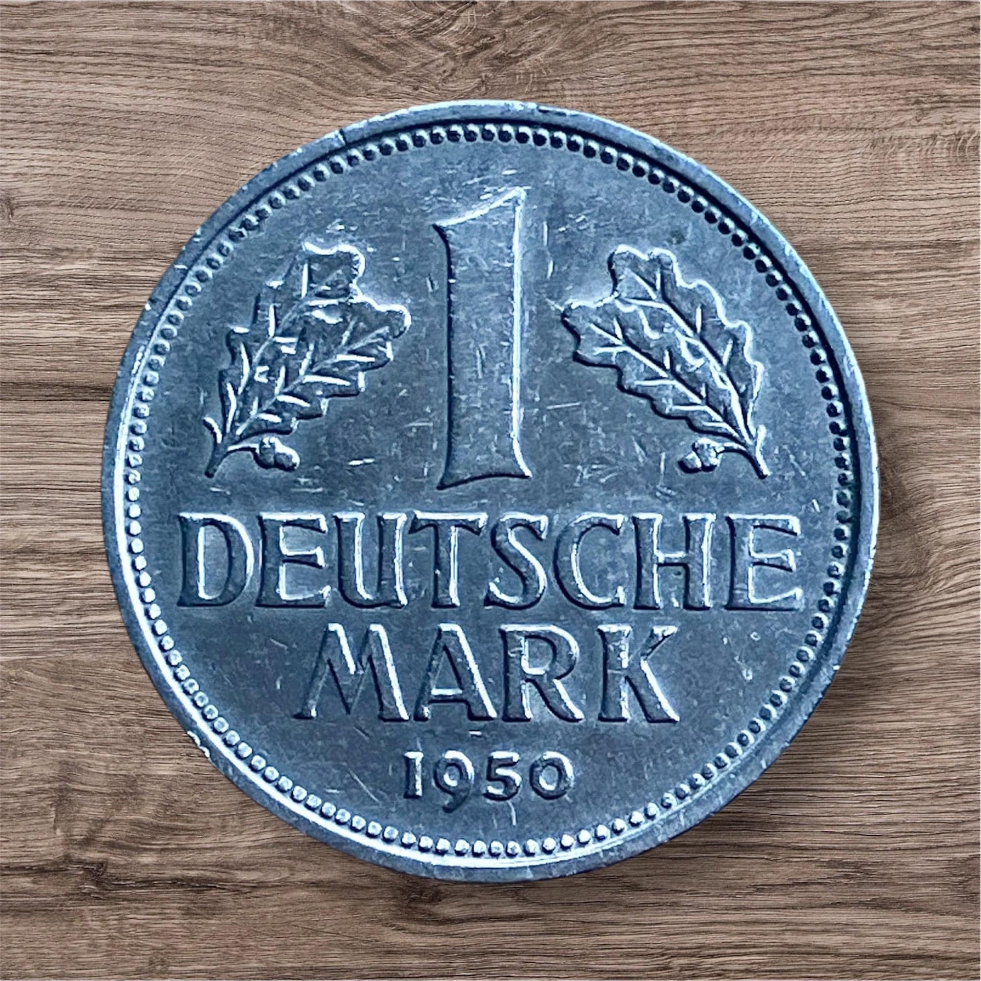 1950- GERMANY 1 Deutsche Mark Coin ~ Bundesrepublik