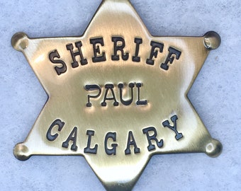 Sheriff Paul Calgary - vintage enamel pin