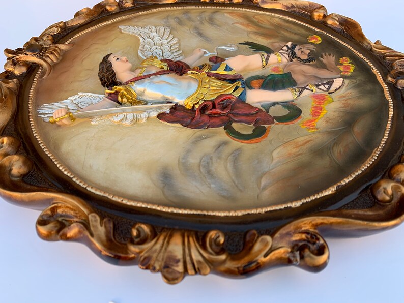Archangel Michael Wall Art Wall Hanging Home Decor With 3D Etsy
