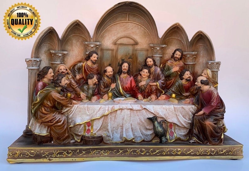 The Last Supper Statue, Wall Art, Home Decor With 3D Effect, Handmade