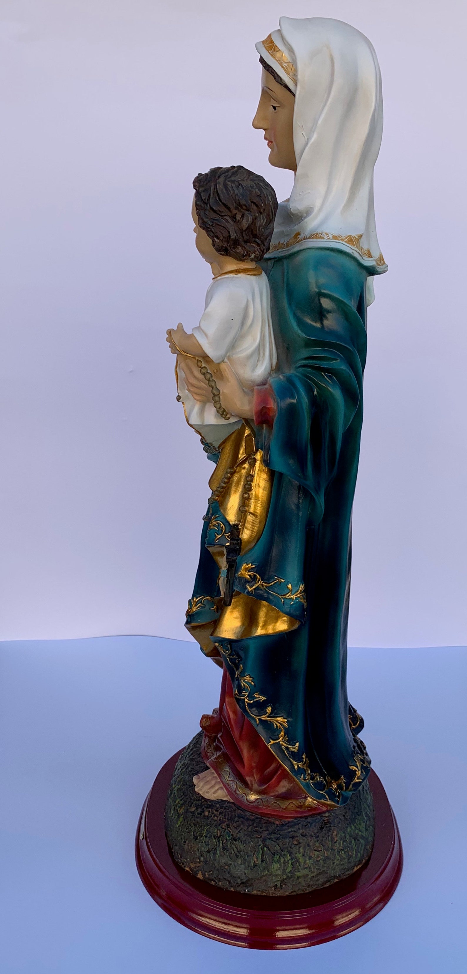 Virgin Mary holding Baby Jesus Wall Art Home Decor with 3D