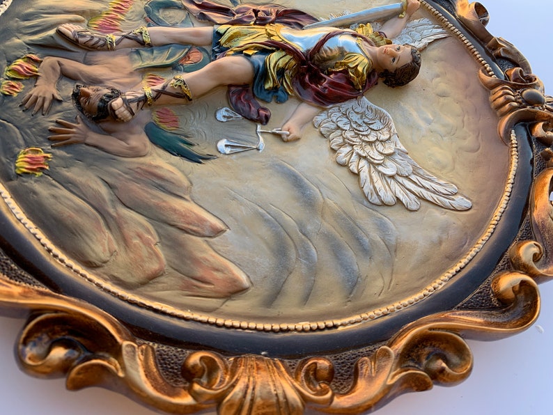 Archangel Michael Wall Art Wall Hanging Home Decor With 3D Etsy