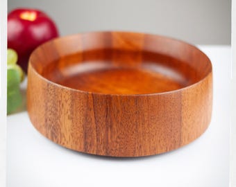 Jens Quistgaard Teak Bowl | Dansk JHQ Stamp | Danish Modern Teak Bowl | Malaysia