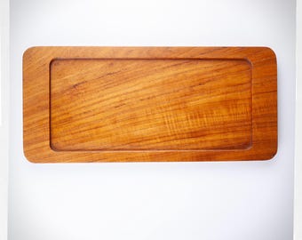 Vintage Digsmed Denmark Teak Tray | 1964 Danish Modern Valet Tray | MCM Jewelry Catchall Serving Tray