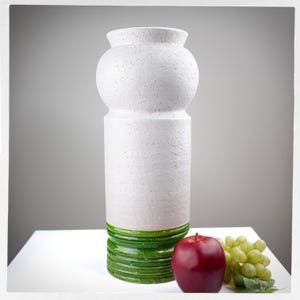 Large Bitossi Flower Vase For Rosenthal Netter Italy, Vintage Raymor Aldo Londi Italian Ceramics, MCM Decor