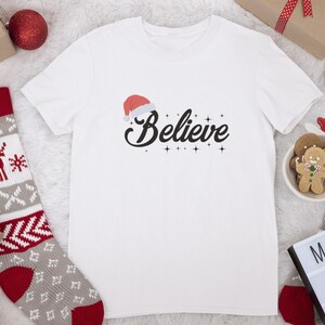 Glauben Sie Weihnachten Shirt, Weihnachten glauben Shirt Weihnachten Party Shirt Weihnachten T-Shirt, Weihnachten Familie Shirt, glauben Shirt,