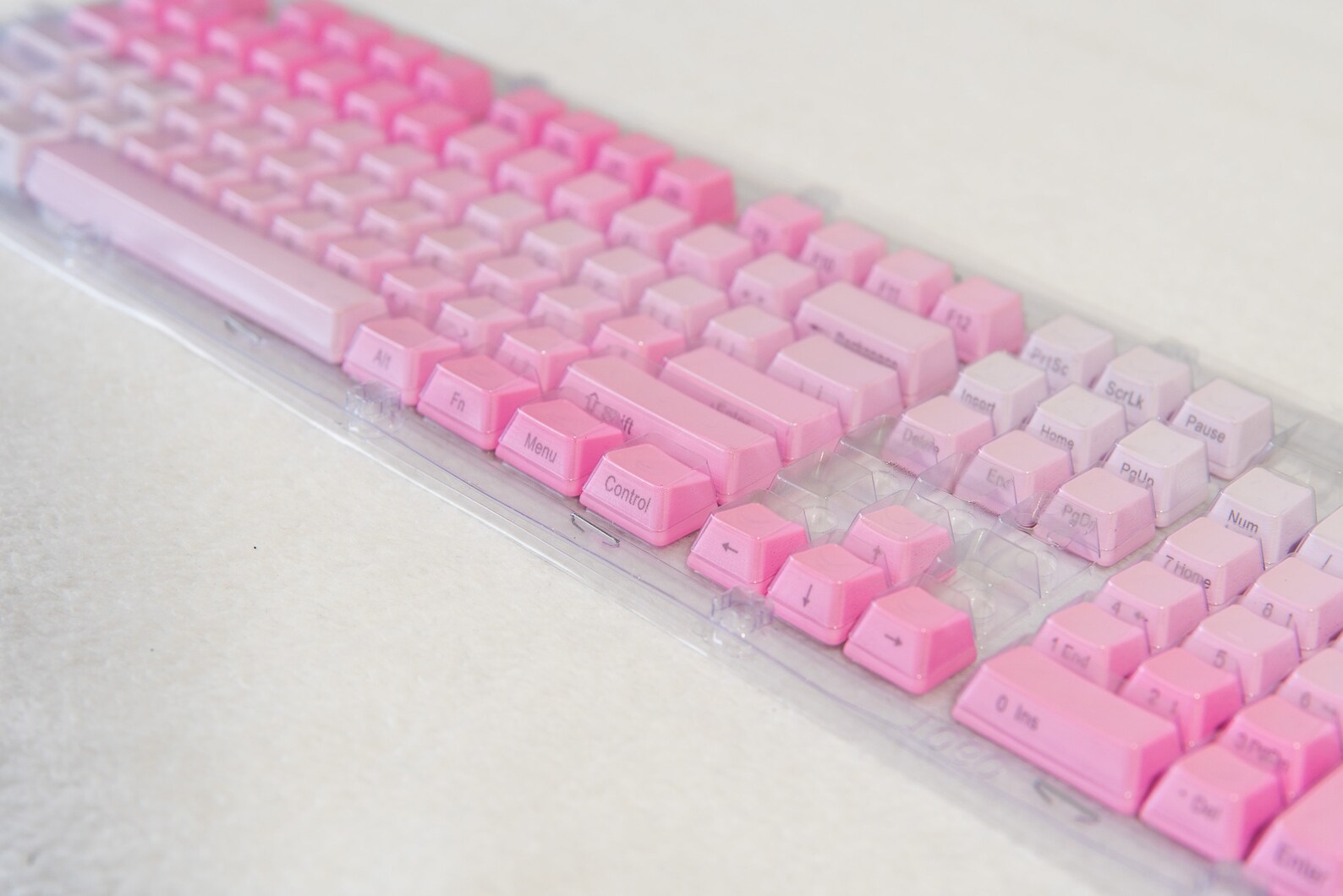 Pink Pastel Gradient Keyboard Caps Side Printed 104 Keycaps Etsy