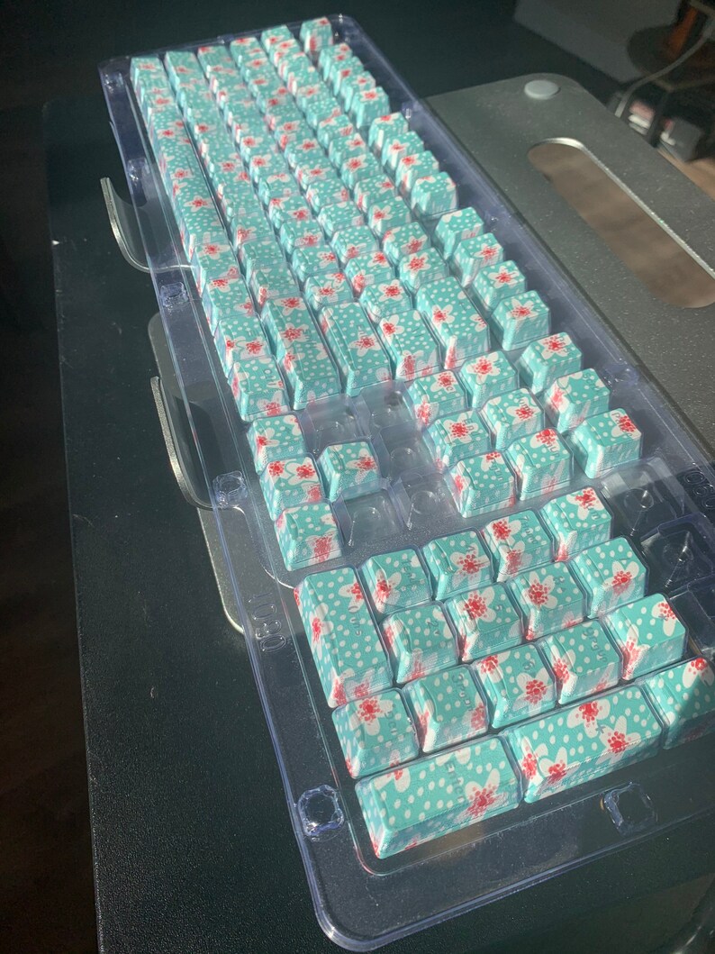 Pudding Keyboard Caps Top Printed 104 Keycaps Set for Etsy